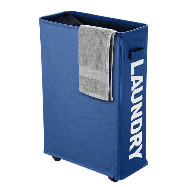 Chrislley Slim Laundry Hamper Small Collapsible Laundry Basket Thin Narrow with Chrislley Slim Laundry Hamper Small Collapsible Laundry Basket Thin Narrow with